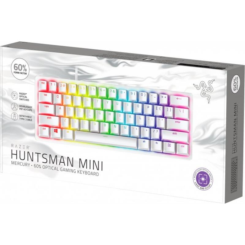 Клавіатура Razer Huntsman Mini Mercury Red Switch White (RZ03-03392200-R3R1)