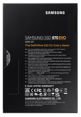 Накопичувач SSD  500GB Samsung 870 EVO 2.5" SATAIII MLC (MZ-77E500B/EU)