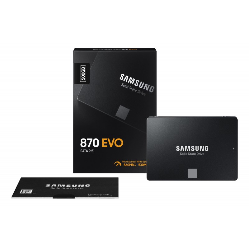 Накопичувач SSD  500GB Samsung 870 EVO 2.5" SATAIII MLC (MZ-77E500B/EU)