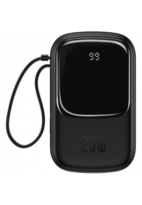 Універсальна мобільна батарея Baseus Qpow Digital Display Quick Charging Power Bank 20W 20000mAh Black (PPQD-H01)