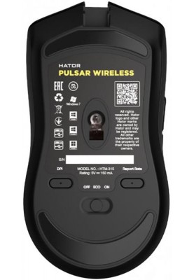 Мишка Hator Pulsar Wireless Black (HTM-315) USB