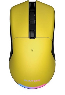 Мишка Hator Pulsar Wireless Yellow (HTM-318) USB