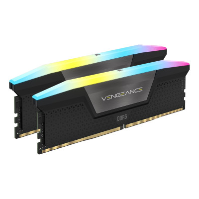 Модуль пам`ятi DDR5 2x16GB/5600 Corsair Vengeance RGB Black (CMH32GX5M2B5600C40K)
