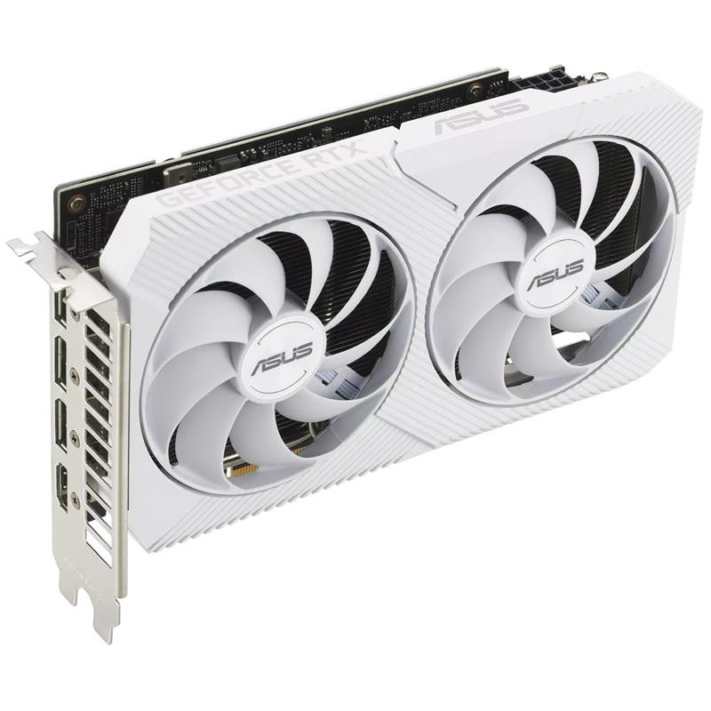 Відеокарта GF RTX 3060 8GB GDDR6 Dual OC White Asus (DUAL-RTX3060-O8G-WHITE)