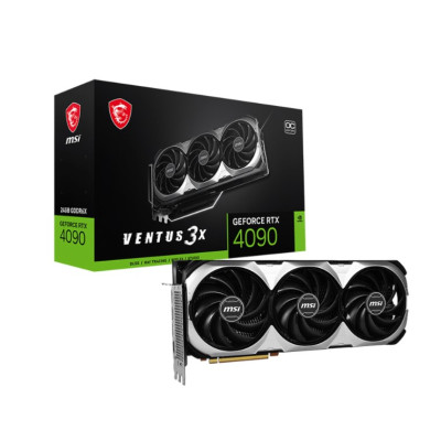 Відеокарта GF RTX 4090 24GB GDDR6X Ventus 3X OC MSI (GeForce RTX 4090 Ventus 3X 24G OC)