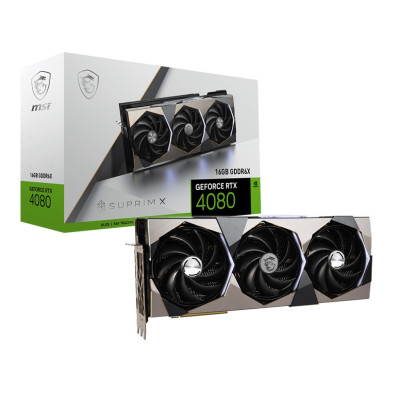Відеокарта GF RTX 4080 16GB GDDR6X SUPRIM X MSI (GeForce RTX 4080 16GB SUPRIM X)