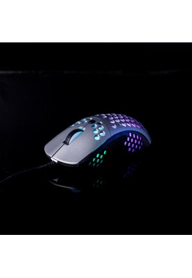 Миша 1stPlayer M6 RGB Black/Silver