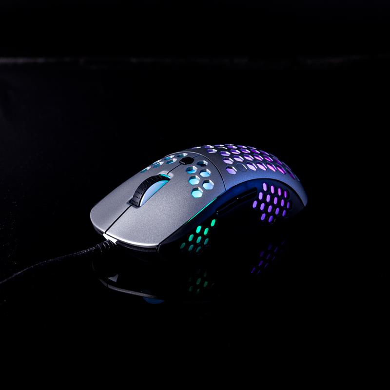 Миша 1stPlayer M6 RGB Black/Silver