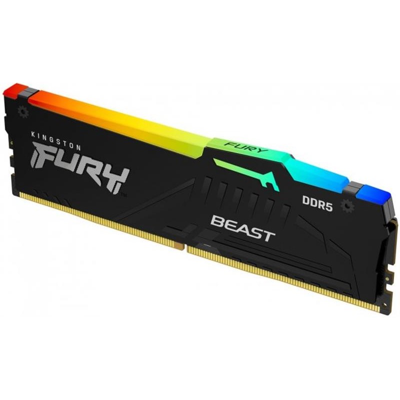 Модуль пам`яті DDR5 16GB/6400 Kingston Fury Beast RGB Black (KF564C32BBA-16)