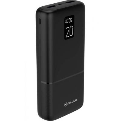 Універсальна мобільна батарея Tellur PD202 Boost Pro 20000mAh Black (TLL158351)