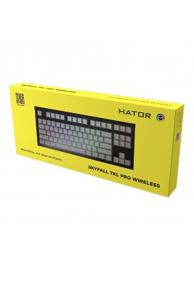 Клавіатура бездротова Hator Skyfall TKL Pro Wireless Black (HTK-663)