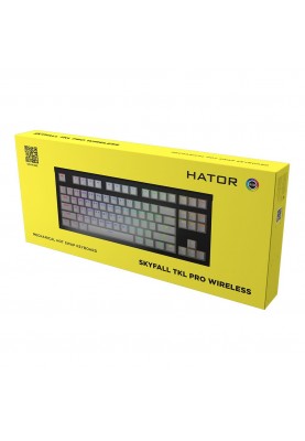 Клавіатура бездротова Hator Skyfall TKL Pro Wireless White (HTK-664)