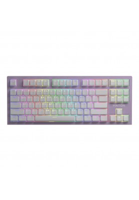 Клавіатура бездротова Hator Skyfall TKL Pro Wireless Lilac (HTK-669)