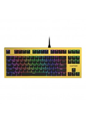 Клавіатура Hator Skyfall TKL Pro Yellow (HTK-657)