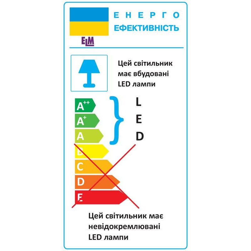 Настільна світлодіодна лампа ELM Jumbo 7W IP20 4000K (27-0001)