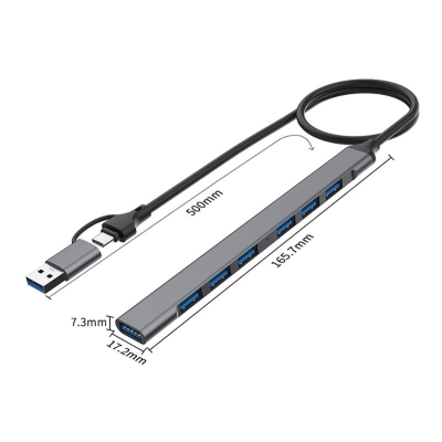 Концентратор  USB-C XoKo AC-700m