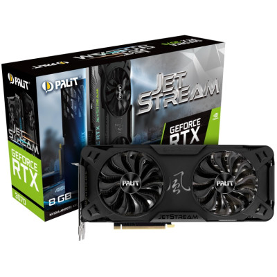 Відеокарта GF RTX 3070 8GB GDDR6 JetStream V1 Palit (NE63070019P2-1040J) (LHR)