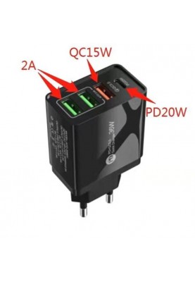 Мережевий зарядний пристрій XoKo QC-470 (APD-36W01)
