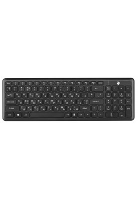 Клавіатура бездротова 2E KS230 Slim WL Ukr Black (2E-KS230WB)