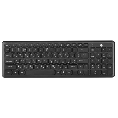 Клавіатура бездротова 2E KS230 Slim WL Ukr Black (2E-KS230WB)