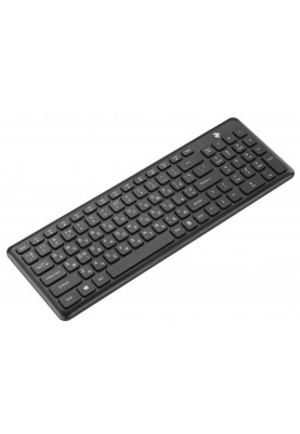 Клавіатура бездротова 2E KS230 Slim WL Ukr Black (2E-KS230WB)