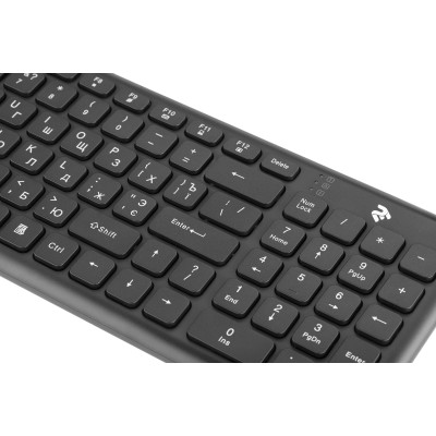 Клавіатура бездротова 2E KS230 Slim WL Ukr Black (2E-KS230WB)