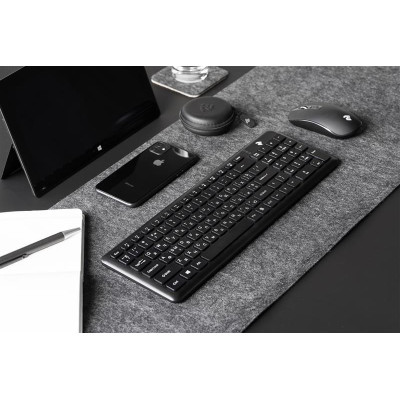 Клавіатура бездротова 2E KS230 Slim WL Ukr Black (2E-KS230WB)