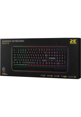Клавіатура ігрова 2E Gaming KG310 LED Ukr Black (2E-KG310UB)