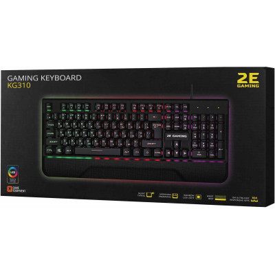 Клавіатура ігрова 2E Gaming KG310 LED Ukr Black (2E-KG310UB)