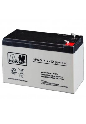 Акумуляторна батарея MW Power 12V 7.2 AH (MWS 7.2-12) AGM