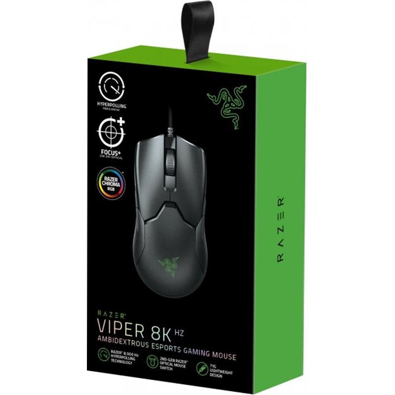 Мишка Razer Viper 8KHz Black (RZ01-03580100-R3M1) USB