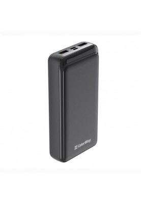 Універсальна мобільна батарея ColorWay Slim 20000mAh Black (CW-PB200LPD2BK)