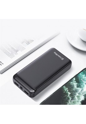 Універсальна мобільна батарея ColorWay Slim 20000mAh Black (CW-PB200LPD2BK)