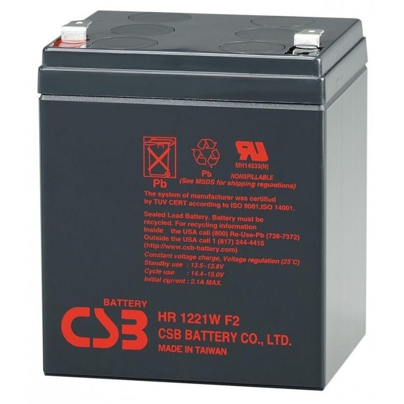 Акумуляторна батарея CSB 12V 5AH (HR1221WF2/04409) AGM