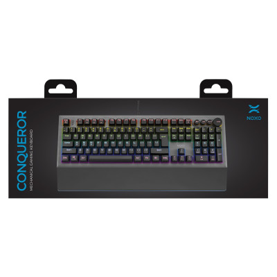 Клавіатура Noxo Conqueror Mechanical gaming keyboard, Blue Switches, Black (4770070882023)