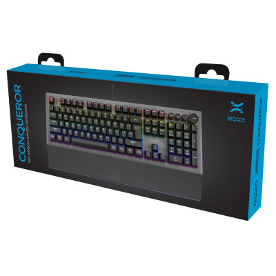 Клавіатура Noxo Conqueror Mechanical gaming keyboard, Blue Switches, Black (4770070882023)
