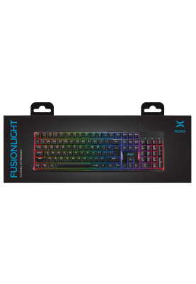 Клавіатура Noxo Fusionlight Gaming keyboard, Black (4770070882047)