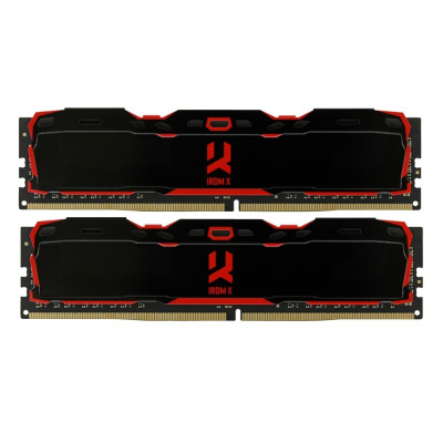 Модуль пам`ятi DDR4 2x16GB/3200 Goodram Iridium X Black (IR-X3200D464L16A/32GDC)