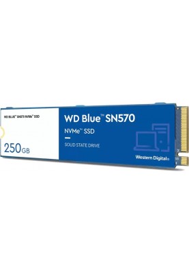 Накопичувач SSD  250GB WD Blue SN570 M.2 2280 PCIe 3.0 x4 3D TLC (WDS250G3B0C)