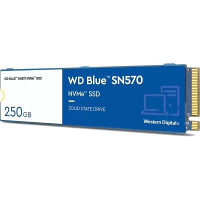 Накопичувач SSD  250GB WD Blue SN570 M.2 2280 PCIe 3.0 x4 3D TLC (WDS250G3B0C)