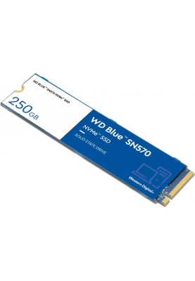 Накопичувач SSD  250GB WD Blue SN570 M.2 2280 PCIe 3.0 x4 3D TLC (WDS250G3B0C)