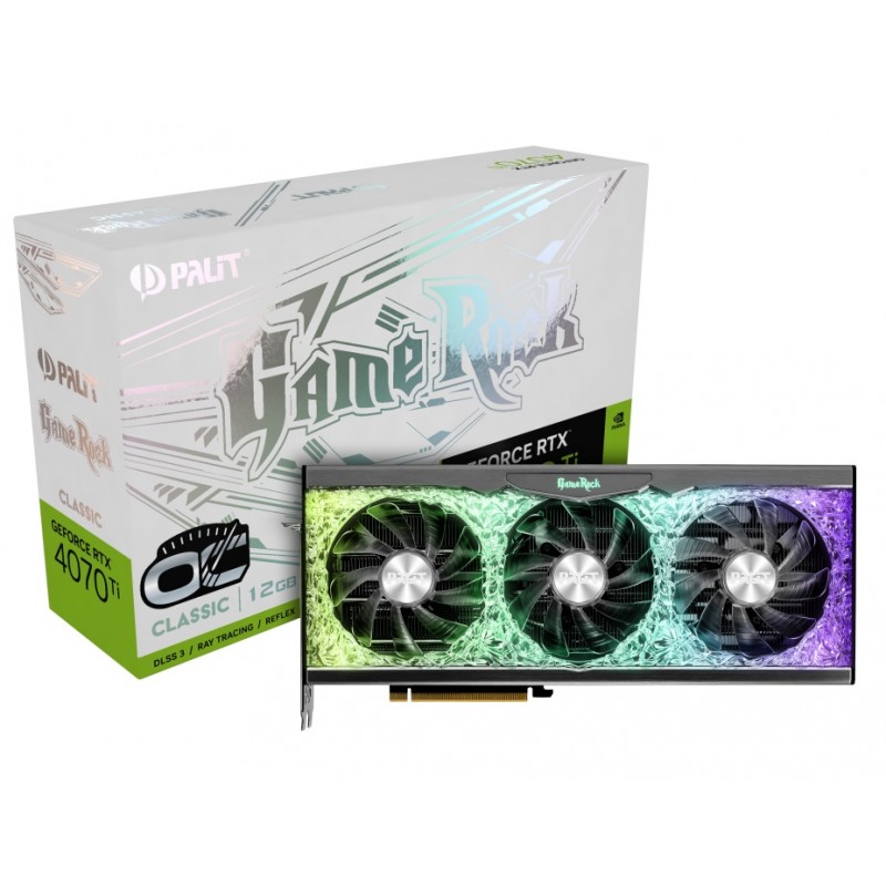 Відеокарта GF RTX 4070 Ti 12GB GDDR6X GameRock Classic OC Palit (NED407TH19K9-1046G)