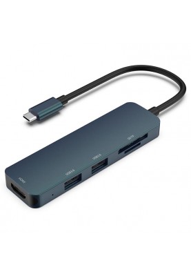 Концентратор HP USB3.0 Type-C-USB/HDMI/SD/TF (DHC-CT203) Black