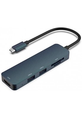 Концентратор HP USB3.0 Type-C-USB/HDMI/SD/TF (DHC-CT203) Black