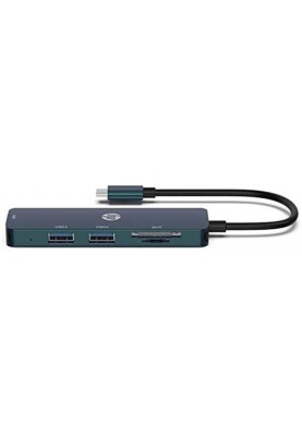 Концентратор HP USB3.0 Type-C-USB/HDMI/SD/TF (DHC-CT203) Black