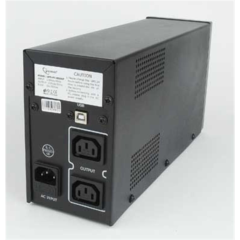 Джерело безперебійного живлення EnerGenie UPS-PC-850AP 850VA, Line Int., AVR, 2xIEC