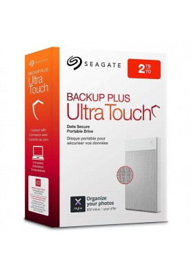 Зовнішній жорсткий диск 2.5" USB 2.0TB Seagate Backup Plus Ultra Touch White (STHH2000402)