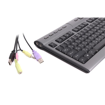 Клавіатура A4Tech KL-7MUU Ukr Silver/Grey