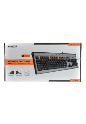 Клавіатура A4Tech KL-7MUU Ukr Silver/Grey