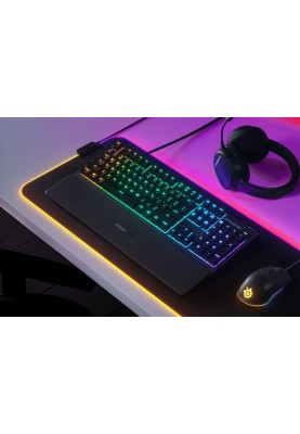 Клавiатура SteelSeries Apex 3 (64805) Black USB